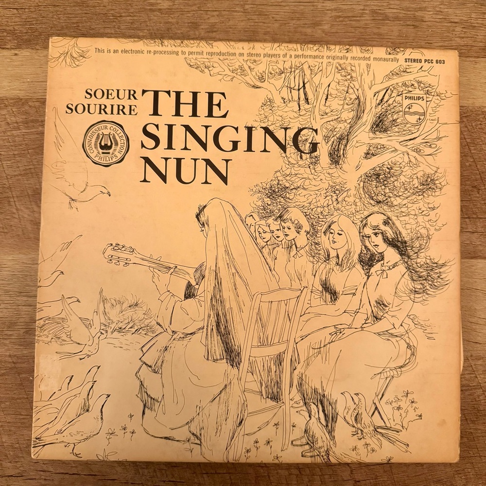 The Singing Nun Vinyl Record by Souer Sourire Vintage 1960s 60s